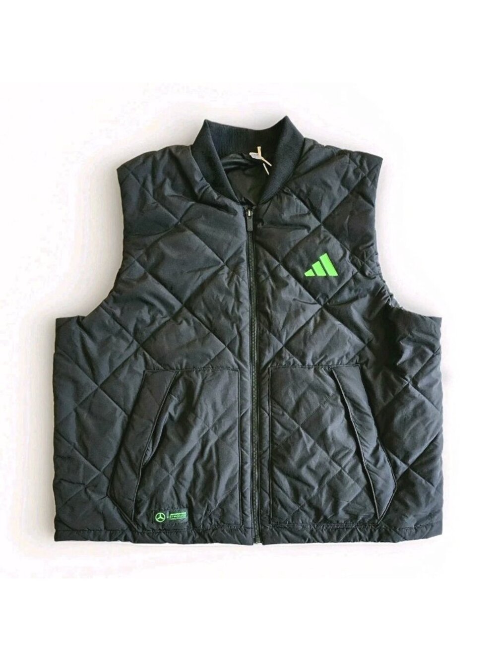 Adidas Mercedes-AMG Petronas F1 Quilted Zip Vest JX8773
